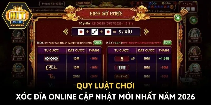 Quy luật chơi Xóc Đĩa online cập nhật mới nhất năm 2026